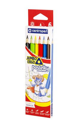 Obrázek Pastelky Centropen JUMBO ERGO - 6 barev