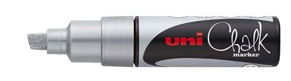 Obrázek Popisovač křídový UNI Chalk Marker PWE-8K - stříbrná