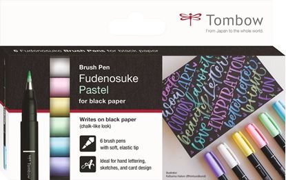 Obrázek Kreativní sada Tombow Fudenosuke - 6 pastelových barev