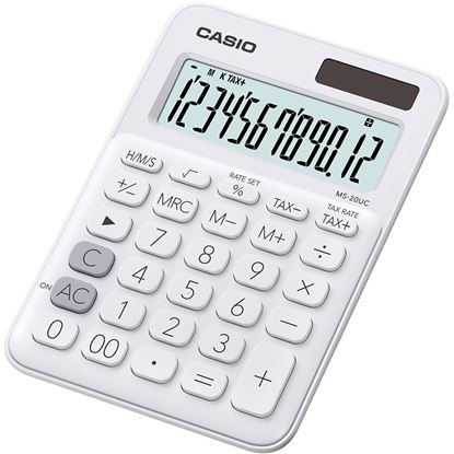Obrázek Kalkulačka Casio MS 20UC - displej 12 míst / bílá