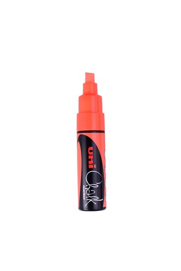 Obrázek z Popisovač křídový UNI Chalk Marker PWE-8K - fluo oranžová