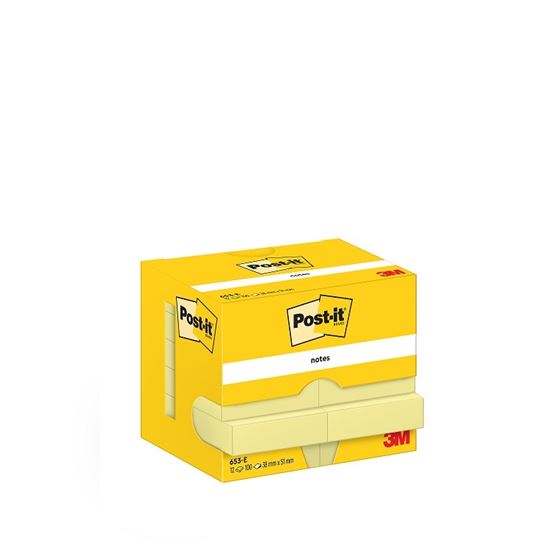 Obrázek z Lepící bločky Post-it žlutá / 12x 100l / 38 x 51