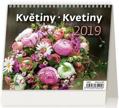 Obrázek Kalendář stolní MINI Květiny / SM07