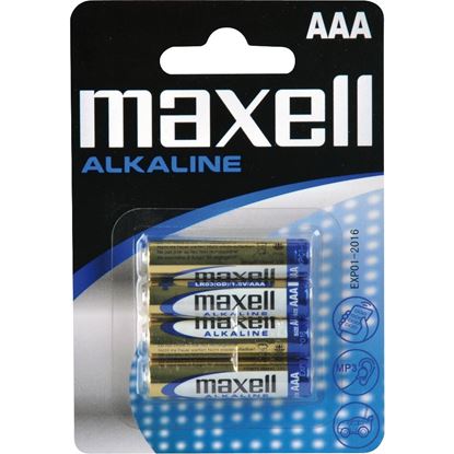 Obrázek Baterie Maxel AAA Alkaline / 4ks