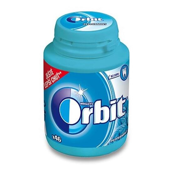 Obrázek z Žvýkačky Orbit peppermint v dóze / 46 ks