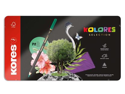 Obrázek Pastelky trojhranné Kores Kolores box - 72 barev
