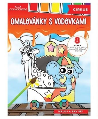 Obrázek Omalovánky A4 s vodovkami - Cirkus