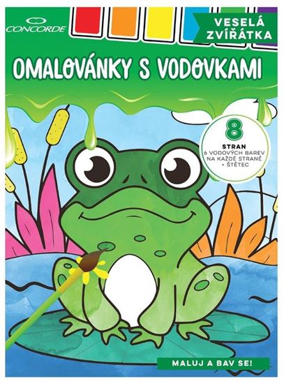 Obrázek z Omalovánky s vodovkami CONCORDE - Veselá zvířátka