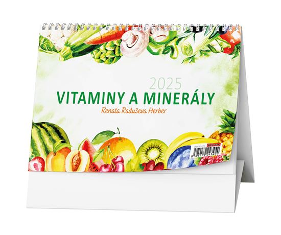 Obrázek z Kalendář stolní RENATA HERBER - Vitamíny a minerály / BSF10