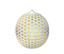 Obrázek Lampion kulatý 25 cm - zlatý puntík