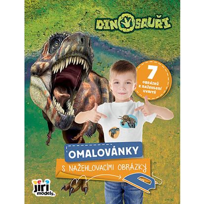 Obrázek Omalovánky s nažehlovacími obrázky - Dinosauři