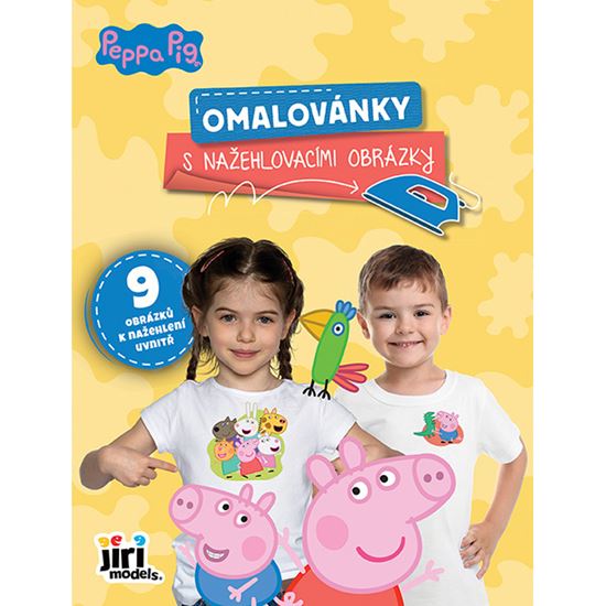 Obrázek z Omalovánky s nažehlovacími obrázky - Prasátko Peppa