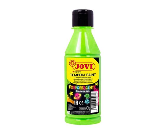 Obrázek z Tekuté temperové barvy JOVI PREMIUM v lahvi - 250 ml / neon zelená