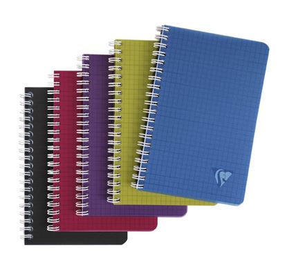 Obrázek Blok kroužkový Clairefontaine Linicolor intesive 11 x 17 - čtvereček / 50 listů / mix barev