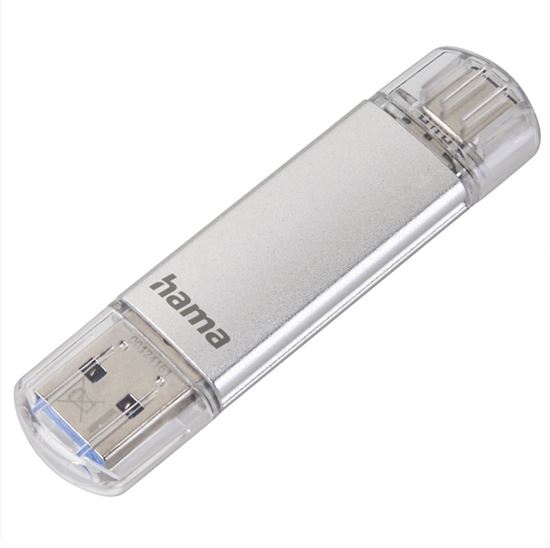 Obrázek z Flash Pen Laeta twin - stříbrná / 128 GB /  USB 3.1