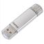 Obrázek Flash Pen Laeta twin - stříbrná / 128 GB /  USB 3.1