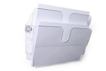 Obrázek Držák na prospekty DURABLE magnetický - 2 / A4 čirý / na šířku