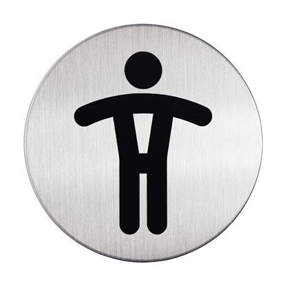 Obrázek Piktrogram nerez Durable - WC páni / Ø 83 mm