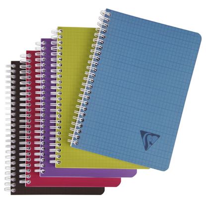 Obrázek Blok kroužkový Clairefontaine Linicolor intesive A5 - čtvereček / 90 listů / mix barev