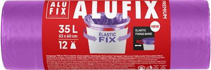 Obrázek Pytle Alufix Premium Elastic Fix - 53x60cm / 35l / 22my / 12ks