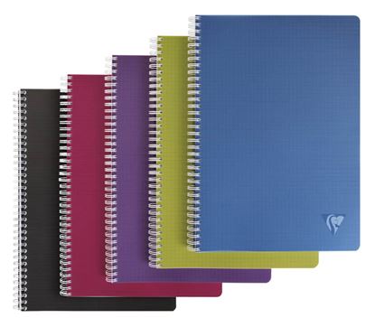Obrázek Blok kroužkový Clairefontaine Linicolor intesive A4 - čtvereček / 50 listů / mix barev