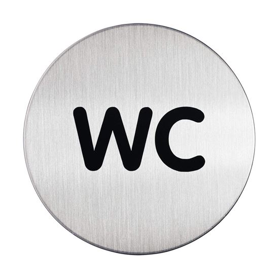 Obrázek z Piktrogram nerez Durable - WC / Ø 83 mm