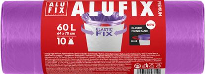 Obrázek Pytle Alufix Premium Elastic Fix - 64x70cm / 60l / 22my / 10ks