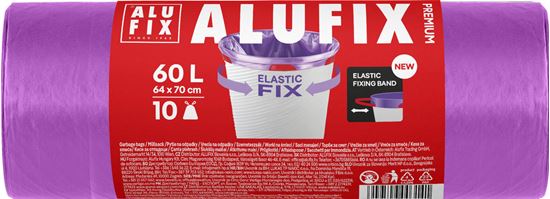 Obrázek z Pytle Alufix Premium Elastic Fix - 64x70cm / 60l / 22my / 10ks