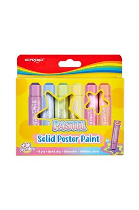 Obrázek Temperové barvy Keyroad tuhé - pastel / 6 ks