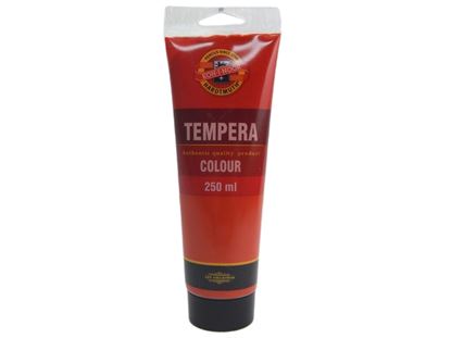 Obrázek Temperová barva - červená světlá / tuba 250 ml