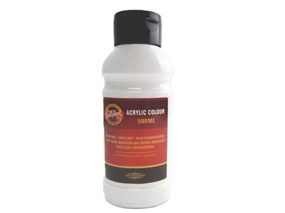 Obrázek Akrylová barva 500 ml - bílá