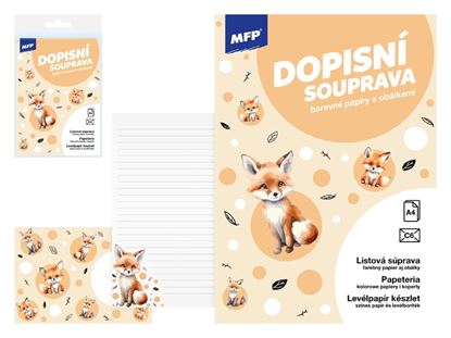 Obrázek Dopisní papír 5 + 10 - Liška