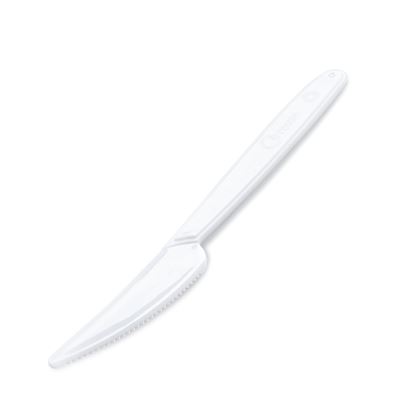 Obrázek Nůž plastový 18,5 cm - bílá / 50 ks