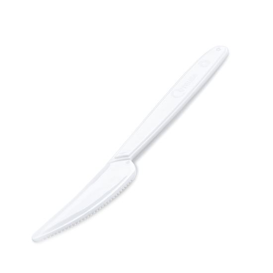 Obrázek z Nůž plastový 18,5 cm - bílá / 50 ks