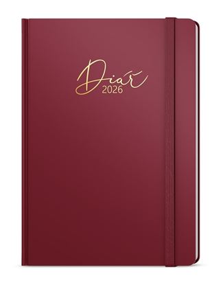 Obrázek Diář LUXI - A5 / denní / bordó
