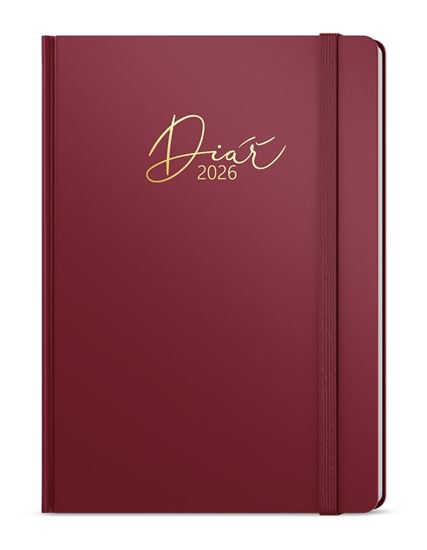 Obrázek z Diář LUXI - A5 / denní / bordó