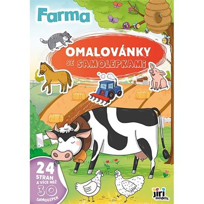 Obrázek Omalovánky se samolepkami A4 - Farma