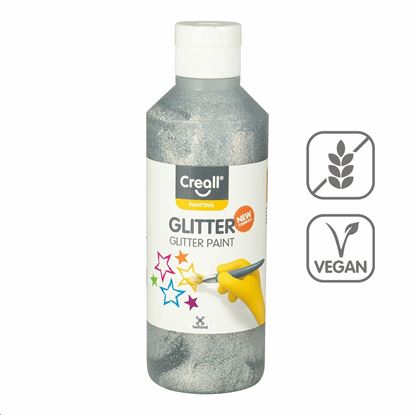 Obrázek Barva Creall Glitter  - 250 ml / stříbrná