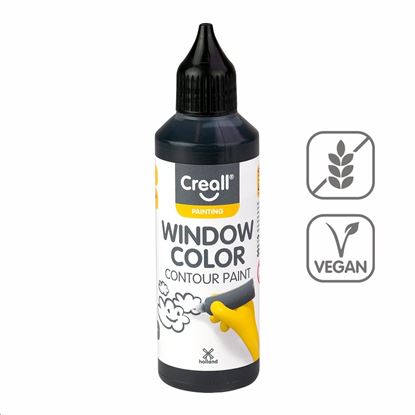 Obrázek Konturovací barva Creall Windows Color - 80 ml / černá