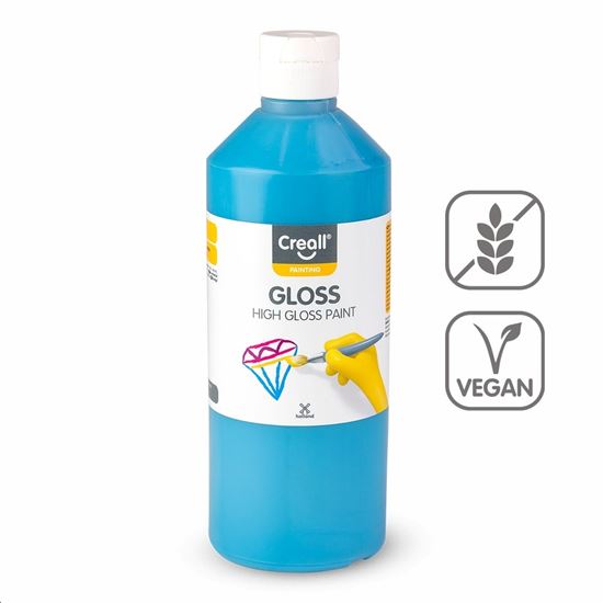 Obrázek z Barva s vysokým leskem Creall Gloss - 500 ml / tyrkysová