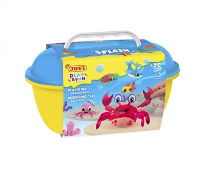 Obrázek Plastelína JOVI PLAY&FUN kufřík - Splash / 50 ks