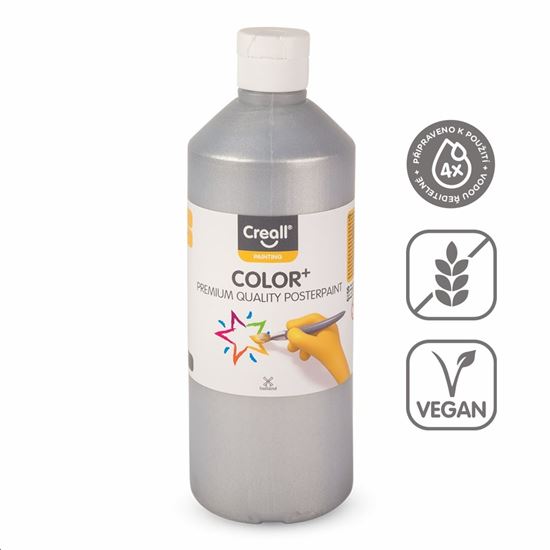 Obrázek z Temperová barva Creall - 500 ml / stříbrná