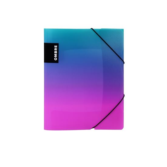 Obrázek z Spisové desky A4 OMBRE s gumou - růžová