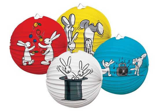 Obrázek z Lampiony kulaté 25 cm / mix Bob a Bobek