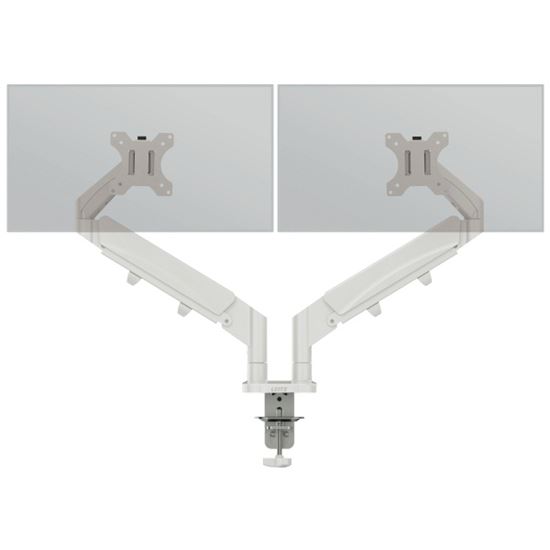 Obrázek z Prostorově úsporné rameno Leitz Ergo pro dva monitory