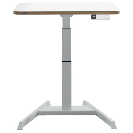 Obrázek z Výškově nastavitelný elektrický stůl Leitz Ergo – 80 x 60 cm / bílá