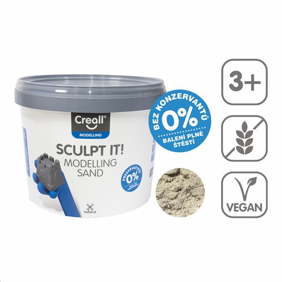Obrázek z Modelovací písek Creall Sculpt it! - 3,5 kg / přírodní