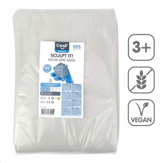 Obrázek z Modelovací písek Creall Sculpt it! - 1 750 g / náhradní náplň přírodní