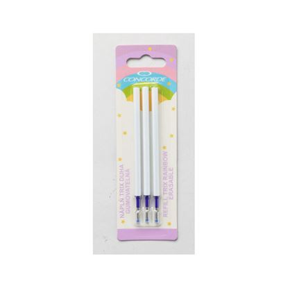 Obrázek Náplň CONCORDE Trix gumovací - modrá / 3 ks