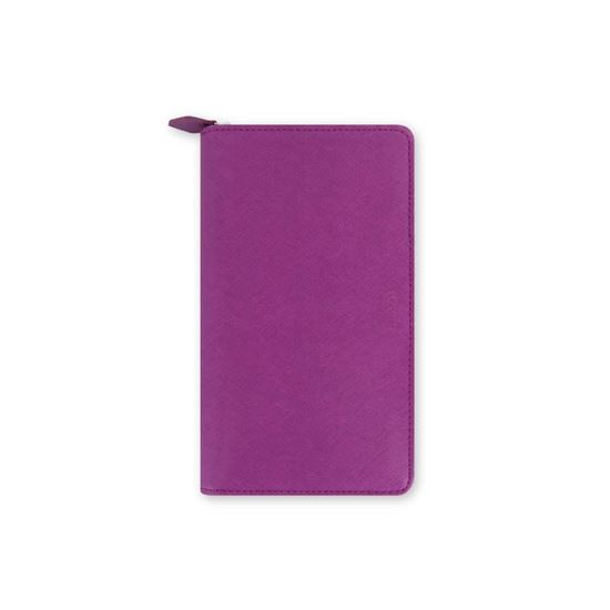 Obrázek z Diář Filofax Saffiano ZIP Compact - osobní / malinová